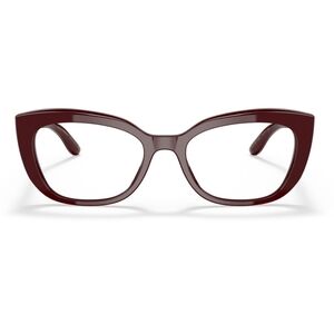 Dolce & Gabbana Burgundy Cat-Eye Glasses